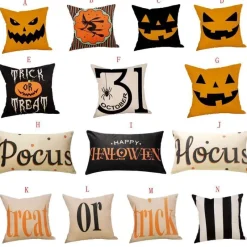 Plush Perch Bettzeug-Halloween Geister Kissenbezüge - Gruseliges Gruseldekor