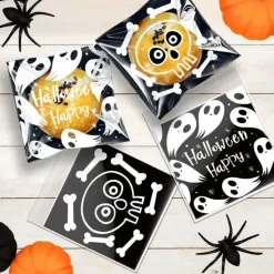 Tom Küche & Esszimmer-Halloween-Keksverpackungsbeutel – 100 Stück für Gebäckdekorations-Leckereien