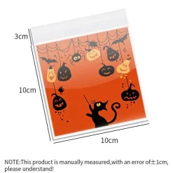 Tom Küche & Esszimmer-Halloween-Keksverpackungsbeutel – 100 Stück für Gebäckdekorations-Leckereien