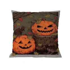 Cozy Haven Bettzeug-Halloween-Kissenbezüge – süße, gruselige Dekokissen