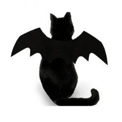 Decor Haustierzubehör-Halloweenkostüm mit Fledermausflügeln für Haustiere – Gruseliges Outfit für Haustiere