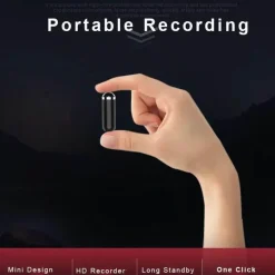 Trail Tech Outdoor-Gadgets|Outdoor-Artikel-Halskette mit sprachaktiviertem Audiorecorder – stilvolles Smart-Gerät für freihändige Aufnahmen