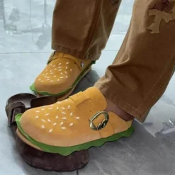 Damen Wilderness Haven Herrenschuhe|Damenschuhe-Hamburger Strandpantoffeln – Lustige, lässige Sommerschuhe