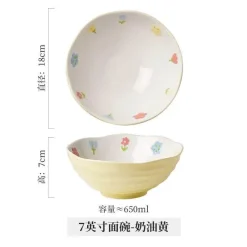 Plates u0026 More Küche & Esszimmer-Handbemalte Ramen-Schüssel aus Keramik – große Nudelschüssel für das Restaurant zu Hause