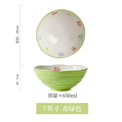 Plates u0026 More Küche & Esszimmer-Handbemalte Ramen-Schüssel aus Keramik – große Nudelschüssel für das Restaurant zu Hause