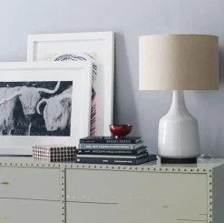 Glow u0026 Shade Beleuchtung-Handcrafted Ceramic Cove Table Lamp