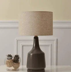 Glow u0026 Shade Beleuchtung-Handcrafted Ceramic Cove Table Lamp