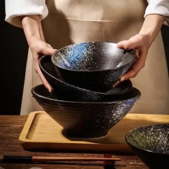 Elegance at the Table Küche & Esszimmer-Handelsübliche Ramenschalen aus Keramik – langlebiges Geschirrset