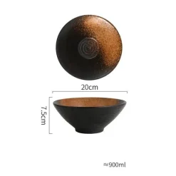 Elegance at the Table Küche & Esszimmer-Handelsübliche Ramenschalen aus Keramik – langlebiges Geschirrset