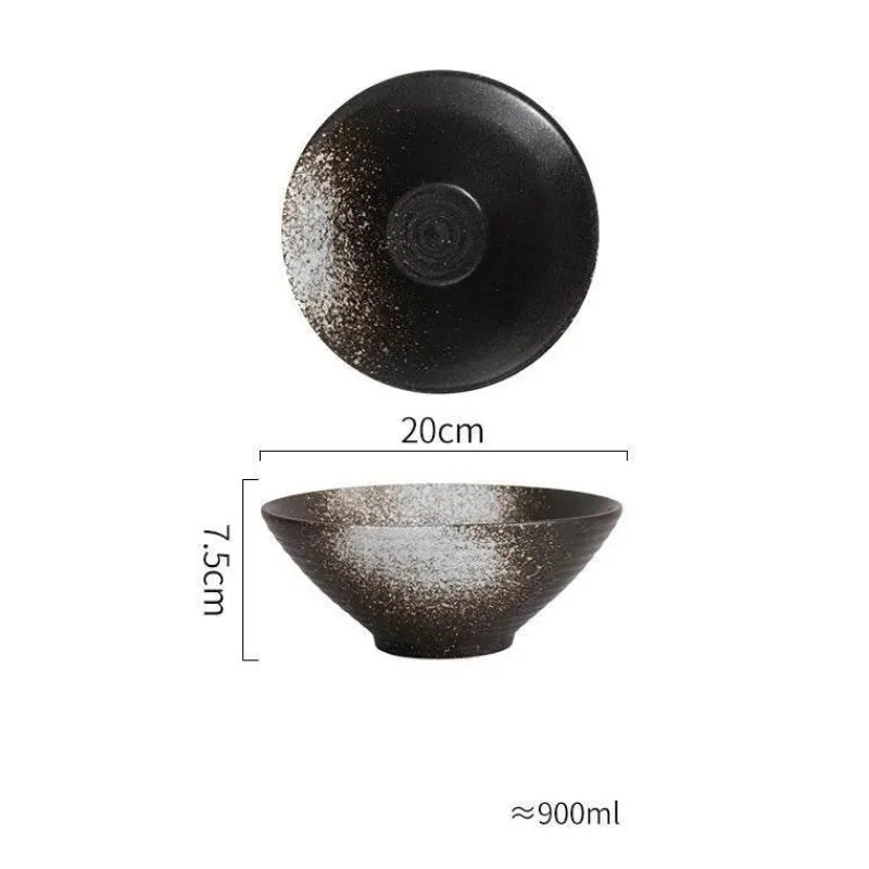 Elegance at the Table Küche & Esszimmer-Handelsübliche Ramenschalen aus Keramik – langlebiges Geschirrset