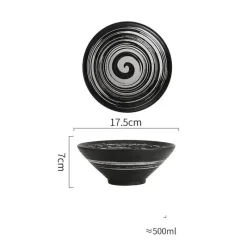 Elegance at the Table Küche & Esszimmer-Handelsübliche Ramenschalen aus Keramik – langlebiges Geschirrset