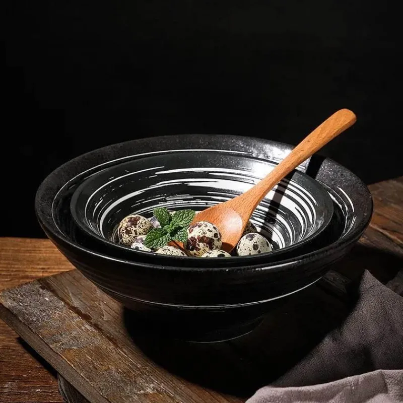 Elegance at the Table Küche & Esszimmer-Handelsübliche Ramenschalen aus Keramik – langlebiges Geschirrset