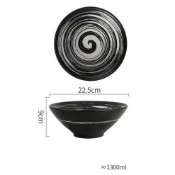 Elegance at the Table Küche & Esszimmer-Handelsübliche Ramenschalen aus Keramik – langlebiges Geschirrset