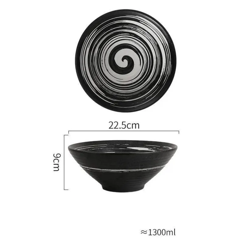 Elegance at the Table Küche & Esszimmer-Handelsübliche Ramenschalen aus Keramik – langlebiges Geschirrset