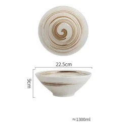 Elegance at the Table Küche & Esszimmer-Handelsübliche Ramenschalen aus Keramik – langlebiges Geschirrset