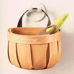 The Culinary Kit Küche & Esszimmer-Handgefertigter Holzkorb - Kunsthandwerkerdekor im französischen Marktstil