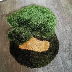 Floor u0026 Flair Boden & Teppiche-Handgefertigter Waldgras-Teppich – Naturinspirierte Innenmatte