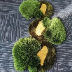 Floor u0026 Flair Boden & Teppiche-Handgefertigter Waldgras-Teppich – Naturinspirierte Innenmatte