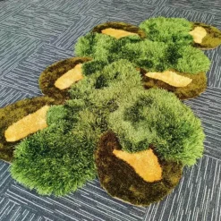 Floor u0026 Flair Boden & Teppiche-Handgefertigter Waldgras-Teppich – Naturinspirierte Innenmatte