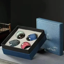 Plates u0026 More Küche & Esszimmer-Handgefertigtes Keramikbecher-Set – Einzigartiges Trinkgeschirr für Kaffee und Tee in Geschenkbox