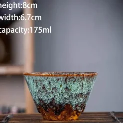 Plates u0026 More Küche & Esszimmer-Handgefertigtes Kung-Fu-Teetassen-Set aus Keramik – Trinkgeschirr aus Porzellan