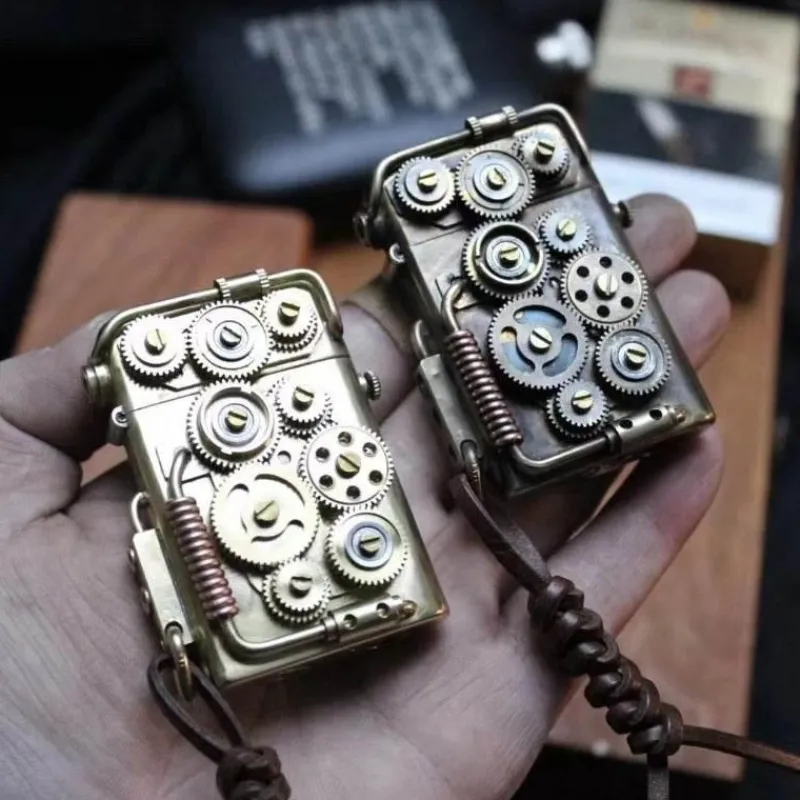 Gear Up u0026 Go Outdoor-Artikel|Outdoor-Gadgets-Handgefertigtes Vintage-Kupferfeuerzeug – einzigartiges Design