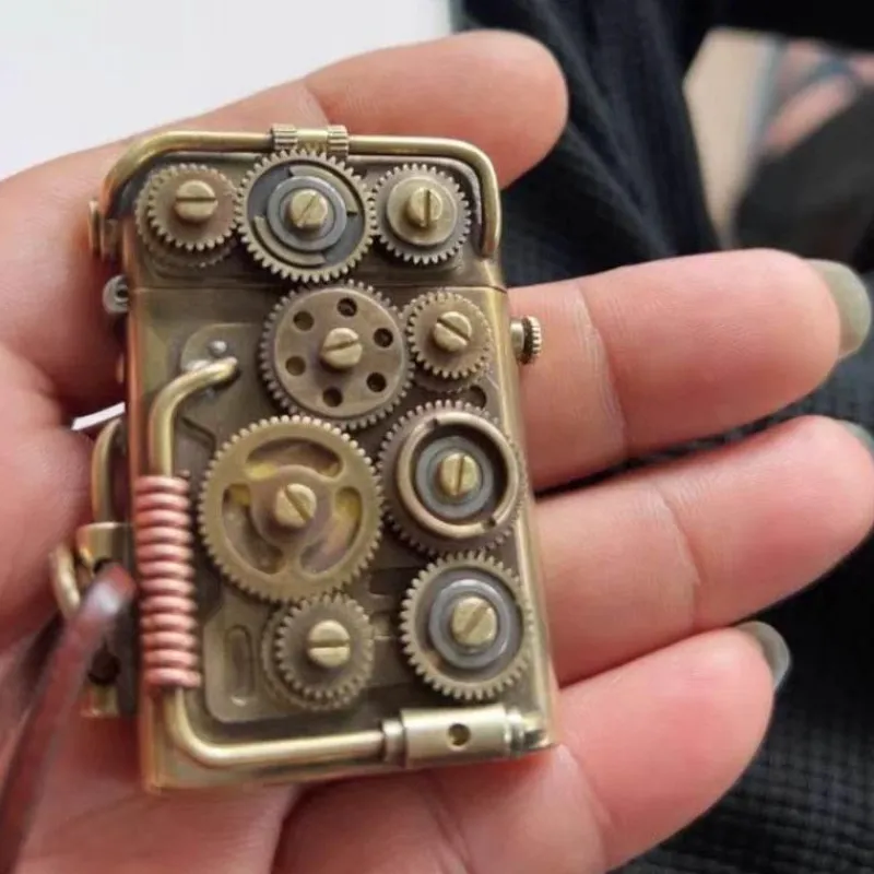 Gear Up u0026 Go Outdoor-Artikel|Outdoor-Gadgets-Handgefertigtes Vintage-Kupferfeuerzeug – einzigartiges Design