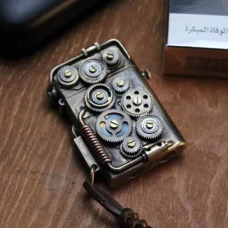 Gear Up u0026 Go Outdoor-Artikel|Outdoor-Gadgets-Handgefertigtes Vintage-Kupferfeuerzeug – einzigartiges Design