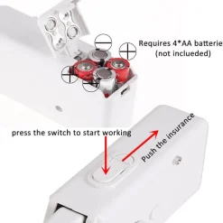 Comfort u0026 Style Gadgets Für Zuhause-Handgehaltene Mini-Nähmaschine – Tragbares Nähwerkzeug