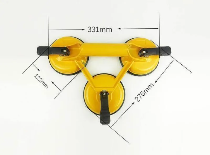 Cozy Living Heimwerkzeuge-Handgehaltener Vakuum-Saugnapf – rundes Design aus Aluminiumlegierung