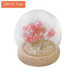 Willow u0026 Whim Beleuchtung-Handgemachte glänzende Tulpen-Nachtlampe - Dekoratives Tischlicht