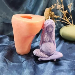 The Gilded Nest Gadgets Für Zuhause-Handgemachte Mutter Erde Kerzenform - Umweltfreundliche Kerzenherstellung