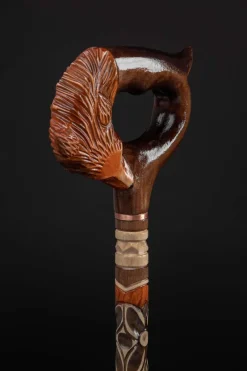 ArtWalkingSticks Mobilitäts- Und Support-Tools-Handgeschnitzte Gehstöcke für Frauen, Fox Pretty Canes