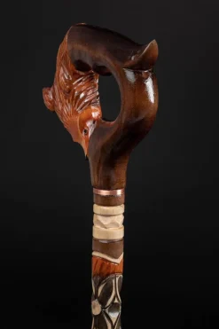 ArtWalkingSticks Mobilitäts- Und Support-Tools-Handgeschnitzte Gehstöcke für Frauen, Fox Pretty Canes