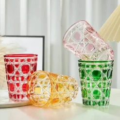 Plates u0026 More Küche & Esszimmer-Handgeschnitzter Whiskybecher – 310 ml schweres Glas