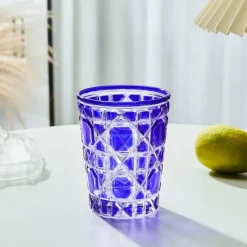 Plates u0026 More Küche & Esszimmer-Handgeschnitzter Whiskybecher – 310 ml schweres Glas