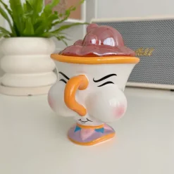 Tom Küche & Esszimmer|Wohndeko-Handgezeichnetes Espressotassen-Set aus Keramik – 237 ml Cappuccino-Untertasse