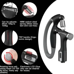 The Relaxation Nook Fitness-Gadgets|Gesundheits-Gadgets-Handgriff-Stärker - Einstellbarer Muskeltrainer