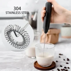 Tom Küche & Esszimmer-Handlicher Milchaufschäumer und Kaffeemixer für schaumige Getränke