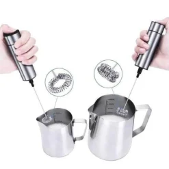 The Cozy Mug Küche & Esszimmer-Hand-Milchaufschäumer - Professioneller Kaffee-Schneebesen-Schaummacher