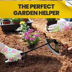 Cozy Living Heimwerkzeuge-Handschaufelrechen aus hohlem Stahl – vielseitiges Gartenwerkzeug