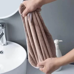 Tom Küche & Esszimmer-Handtücher aus Korallensamt – weiche, schnelltrocknende Mikrofasertücher