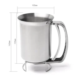 The Culinary Kit Küche & Esszimmer-Hand-Teigspender - Rührwerkzeug aus Edelstahl