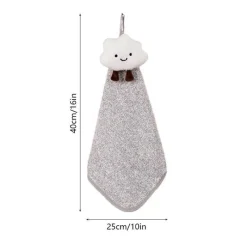 Tom Küche & Esszimmer-Handtuch aus Bambuskohle – antibakterielles, weiches Küchen- und Badetuch