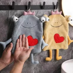 Tom Küche & Esszimmer-Handtuch aus Korallensamt – weiches, saugfähiges, kinderfreundliches Design