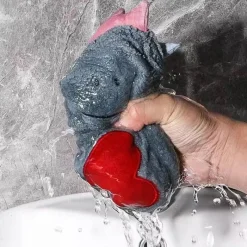 Tom Küche & Esszimmer-Handtuch aus Korallensamt – weiches, saugfähiges, kinderfreundliches Design