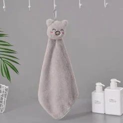 Tom Küche & Esszimmer-Handtuch mit Cartoon-Kaninchen – weiches, schnell trocknendes und saugfähiges Frottee-Handtuch aus Korallenvlies