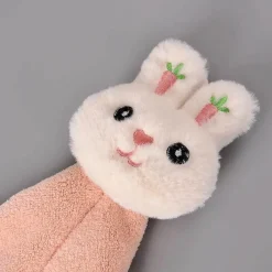 Tom Küche & Esszimmer-Handtuch mit Cartoon-Kaninchen – weiches, schnell trocknendes und saugfähiges Frottee-Handtuch aus Korallenvlies