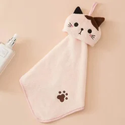 Tom Küche & Esszimmer-Handtuch mit Cartoon-Katze, weicher, dicker Korallensamt für Küche und Badezimmer