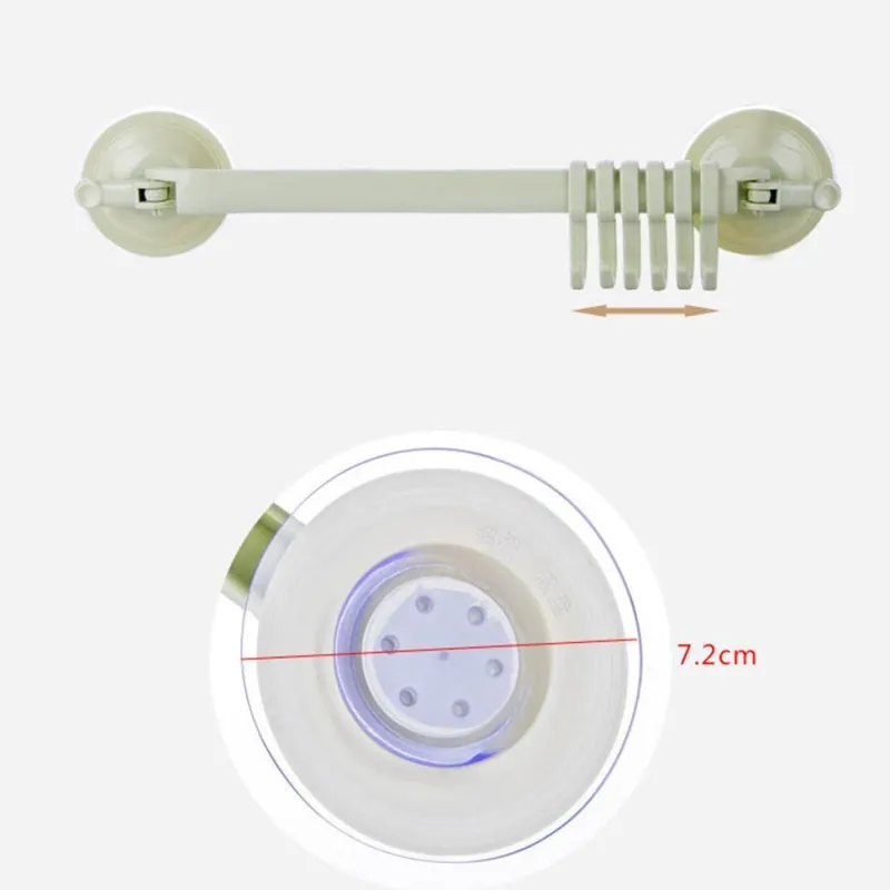 Tranquil Waters Badezimmer|Küche & Esszimmer-Handtuchhalter mit verstellbarem Haken und doppelter Saugnapfhalterung